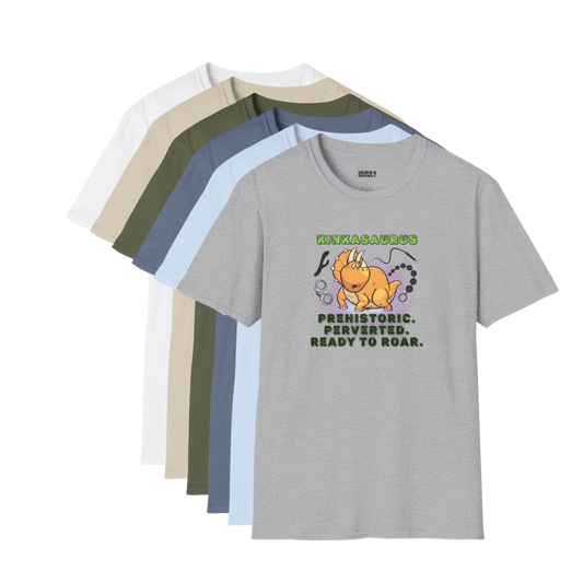 Kinkasaurus Tee funny naughty dinosaur shirt