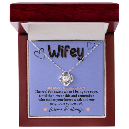 NSFW jewelry gift with bold funny quote card