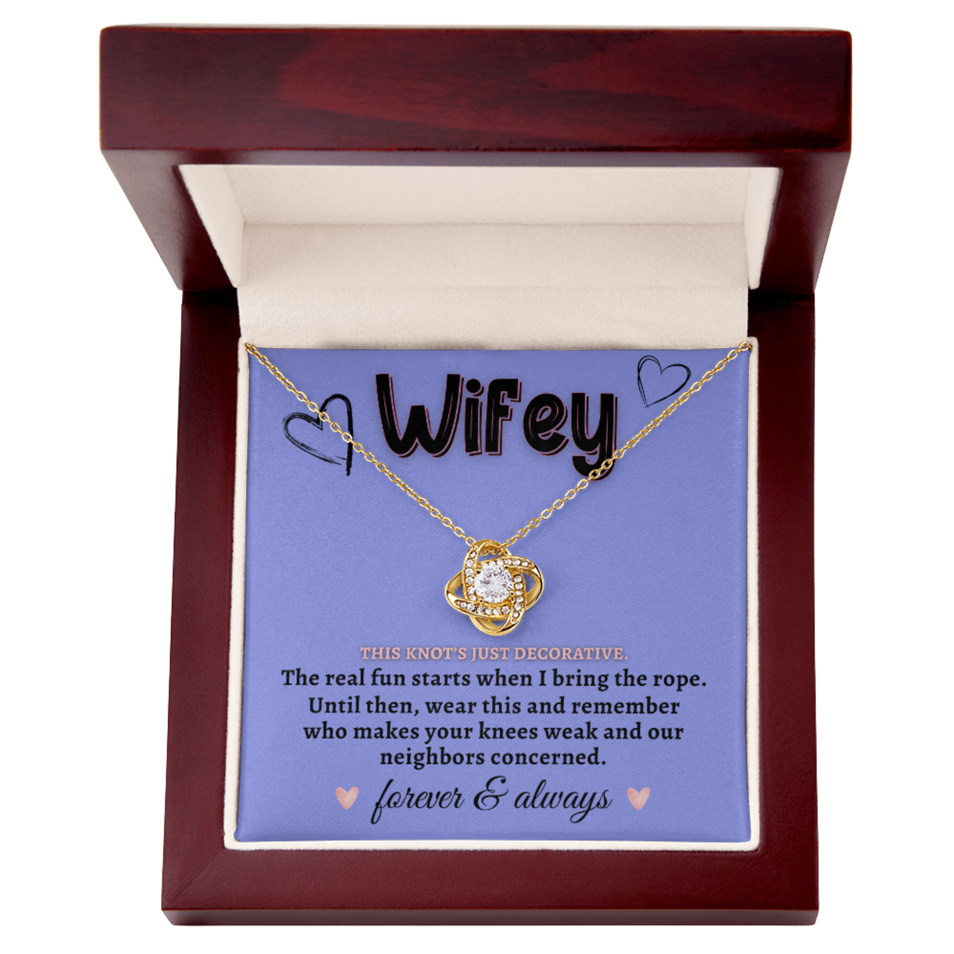 NSFW jewelry gift with bold funny quote card Yellow