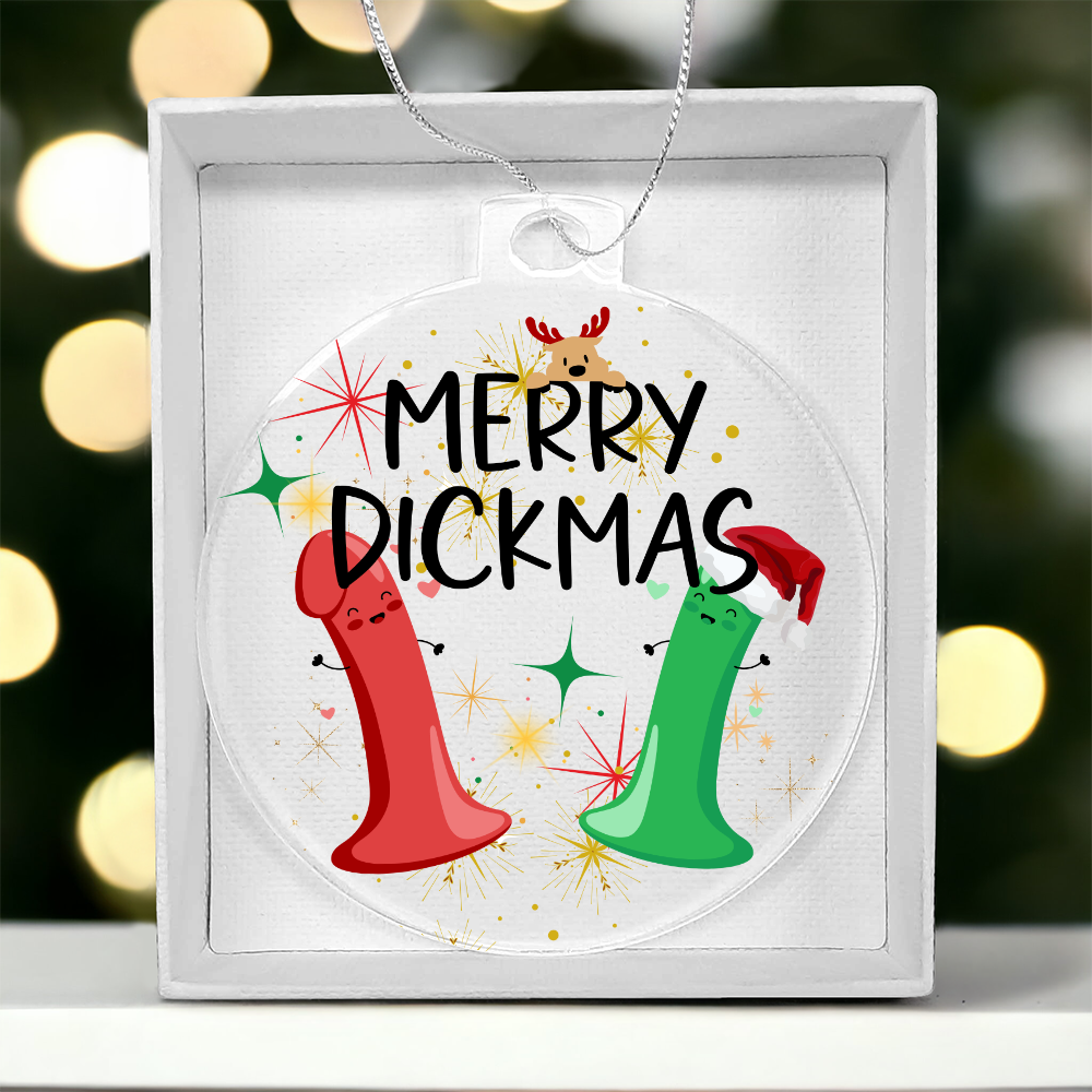 Dirty holiday ornament funny rude Christmas decoration