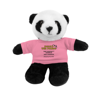 Soft inappropriate stuffed panda toy with attitude