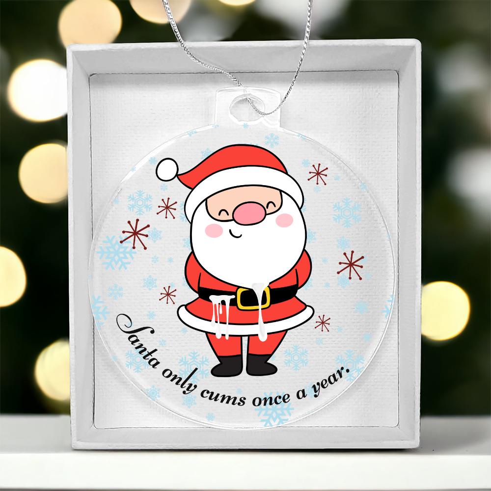 Dirty stocking stuffer Christmas ornament for adult humor