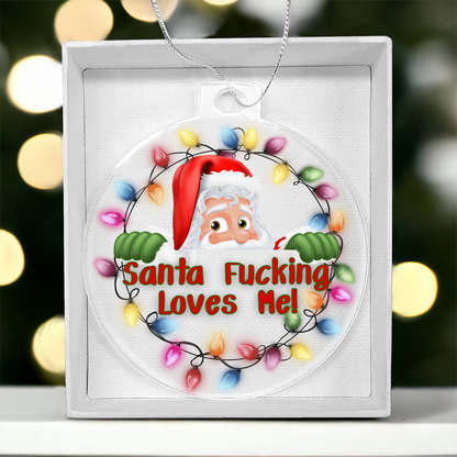 Funny inappropriate holiday ornament stocking stuffer