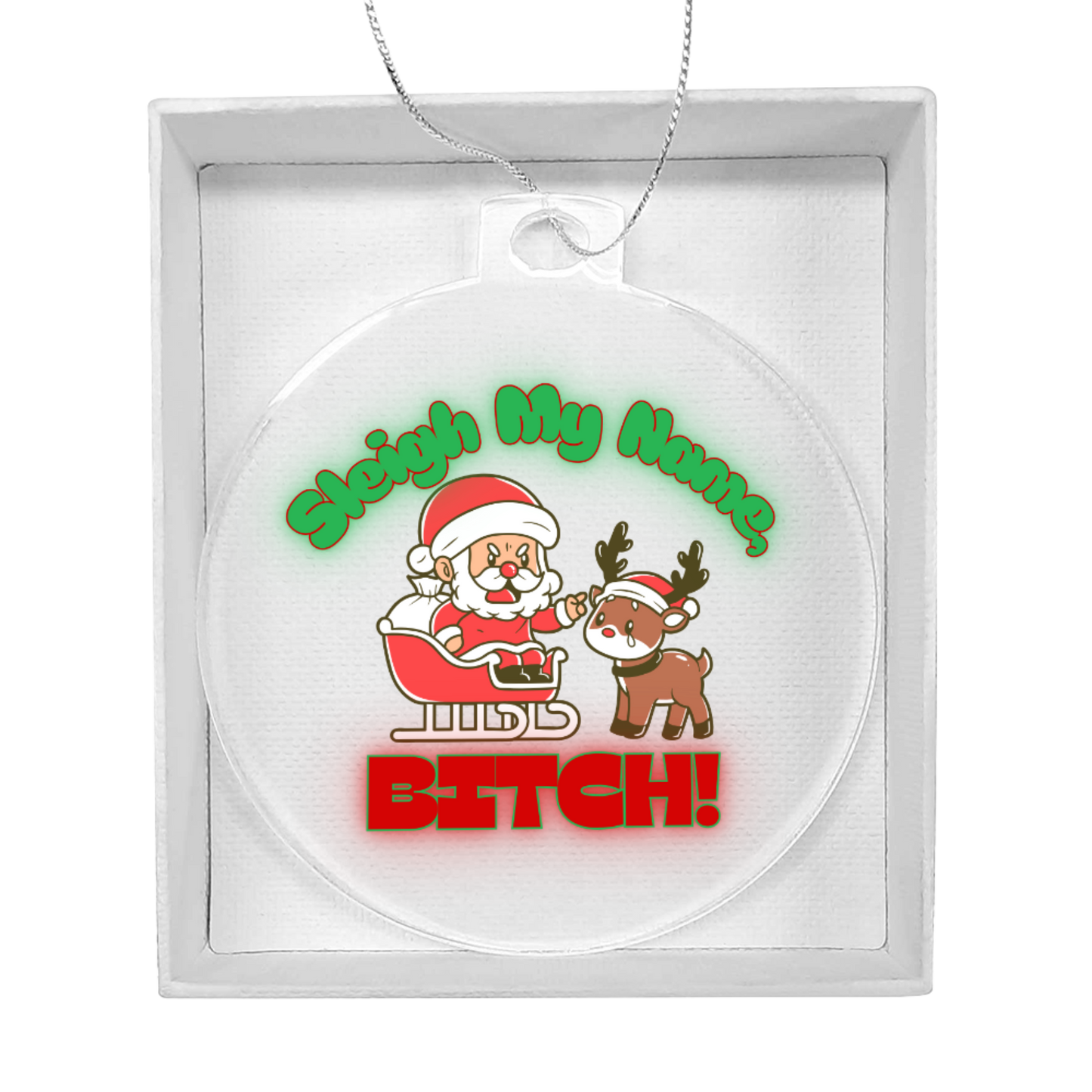 Funny acrylic ornament by Unruly Style – The Inappropriate Gift Company