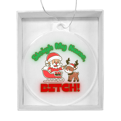 Funny acrylic ornament by Unruly Style – The Inappropriate Gift Company