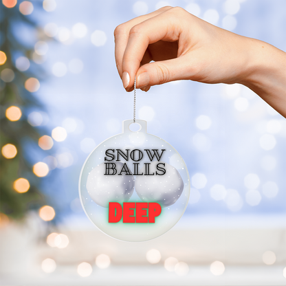 Funny inappropriate Christmas ornament gag gift for adults