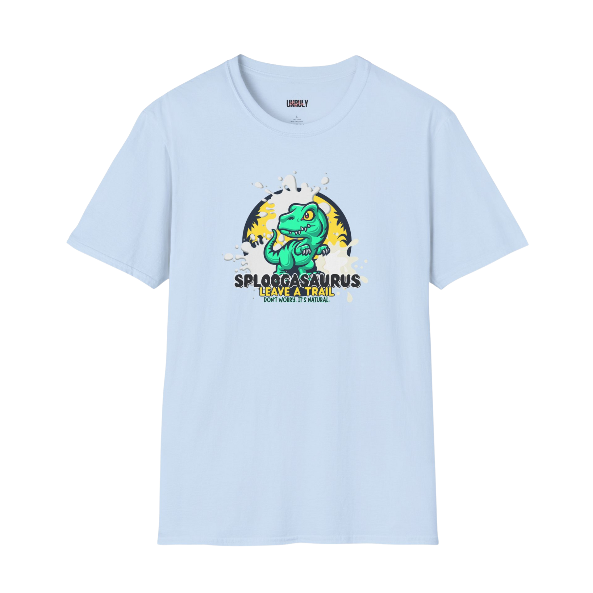 Offensive adult novelty shirt – funny inappropriate dinosaur graphic