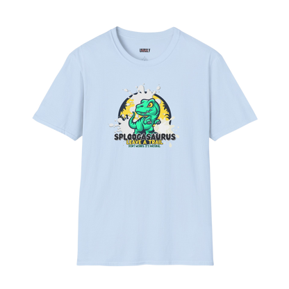 Offensive adult novelty shirt – funny inappropriate dinosaur graphic
