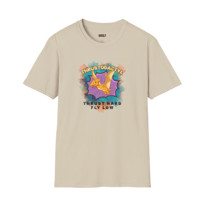 Inappropriate novelty tee Thrustodactyl wings spread