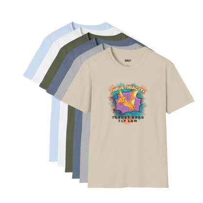 Thrustodactyl funny NSFW dinosaur t-shirt for adults