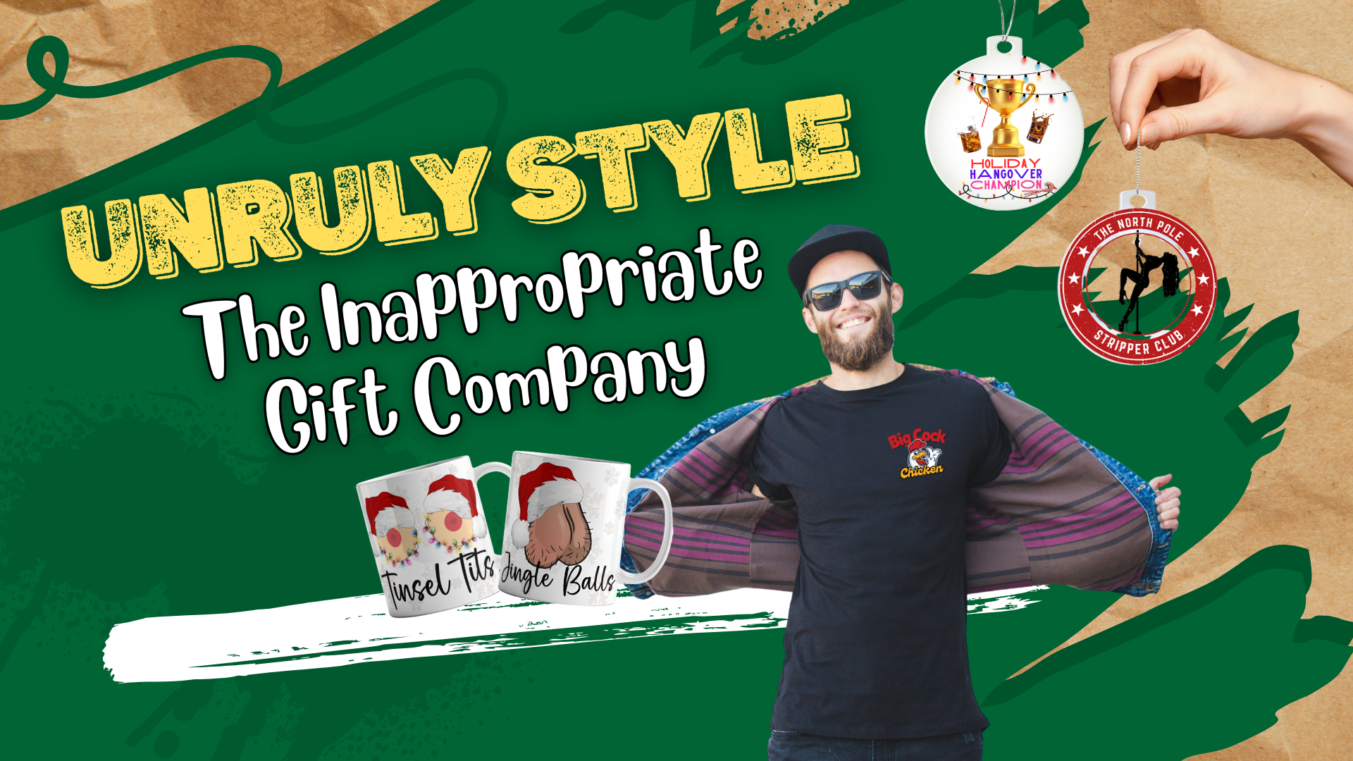 Unruly Style – Funny inappropriate gifts, NSFW apparel, sarcastic mugs, adult humor ornaments, and dirty plushies for bold personalities