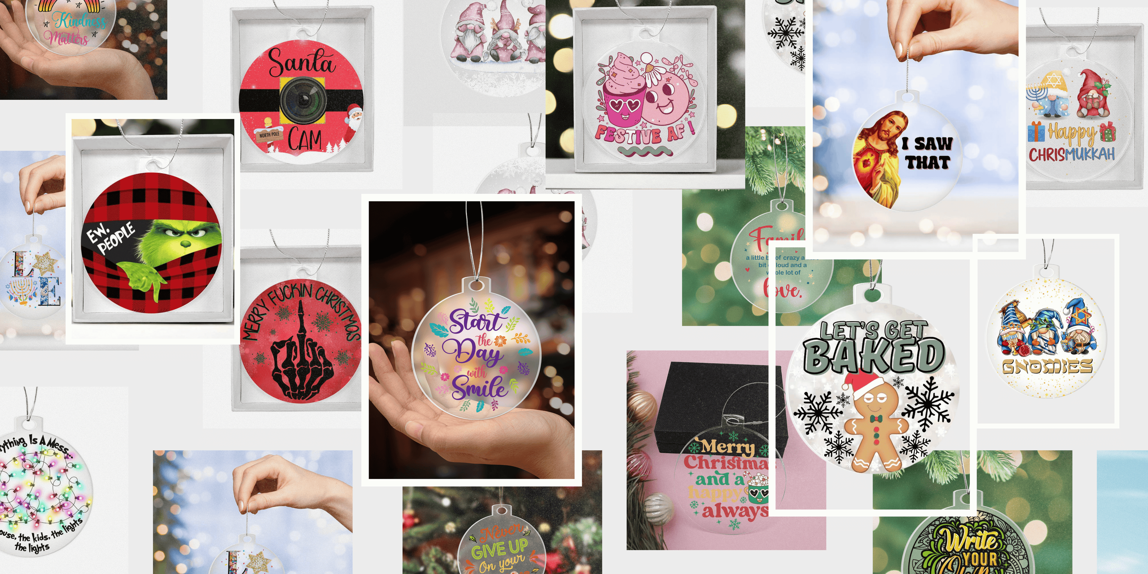 Inappropriate holiday ornaments with adult humor for bold families - Unruly Style Decor