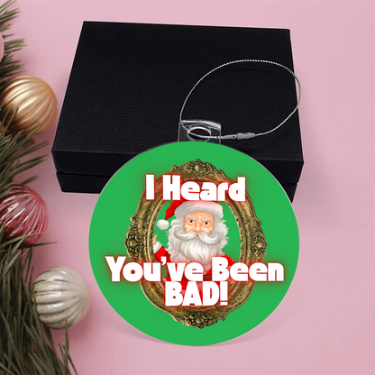 Angry Santa funny adult gag gift Christmas ornament